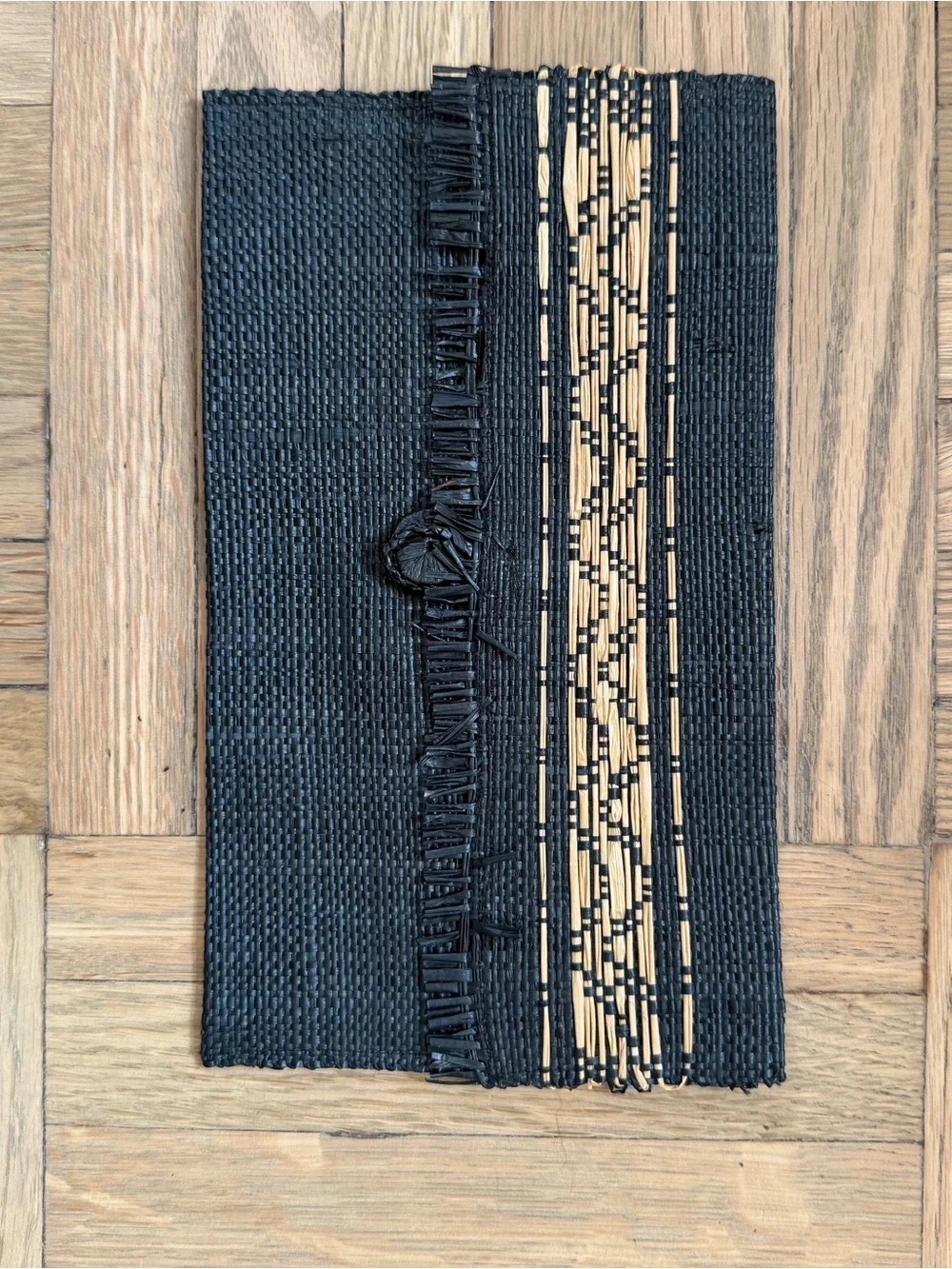 Woven clutch purse bag